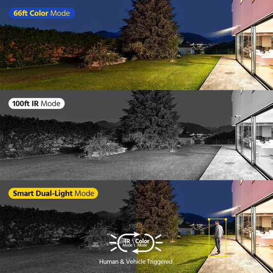 ANNKE 8CH 8MP Home Security Camera System for Indoor and Outdoor, AI DVR and 8x4K IP67 Bullet Home & Surveillance Cameras, Work with Alexa, Smart Dual Light, 0TB HDD