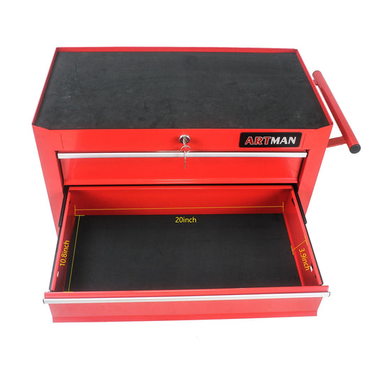 5 Drawer Rolling Tool Chest, Steel Tool Storage Cabinet for Garage Storage with 4 Wheels and Locker