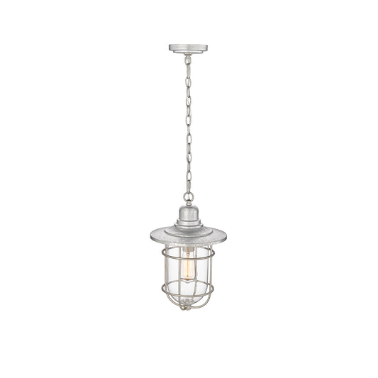 Millennium Lighting 1 Light Outdoor Hanging Lantern in Galvanized