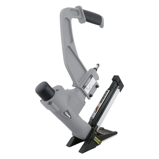 NuMax SFL618 Pneumatic 3-in-1 15.5-Gauge and 16-Gauge 2" Flooring Nailer/Stapler with Flooring Mallet and Interchangeable Base Plates
