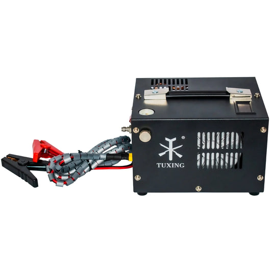 TUXING 4500Psi PCP Air Compressor w/Built-in Transformer, One-Button Start for PCP Rifles, Paintball Guns, Diving Tanks