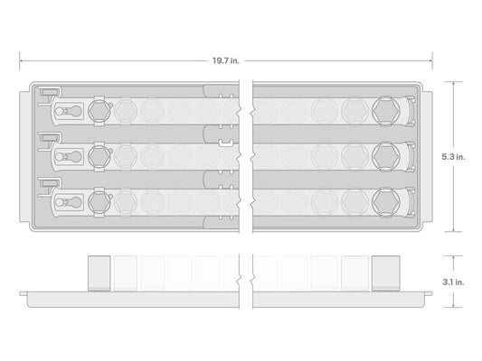 TEKTON 1/2 Inch Drive 6-Point Impact Socket Set with Rails, 31-Piece (8-38 mm) | SID92104