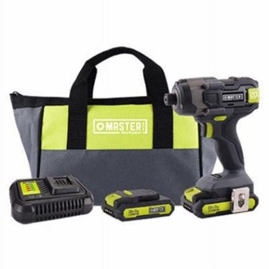 Master Mechanic ML-IS41GD-200 20-Volt Compact Cordless Impact Drill Kit, (2) Batteries - Quantity 4
