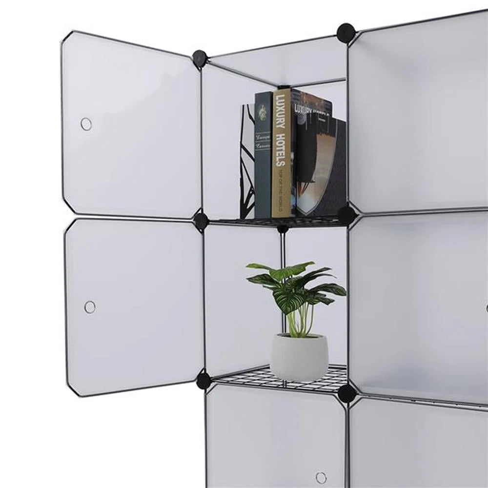 16-Cubes Storage Case Shelf Shelving Bookcase Bookshelf Organizing Closet Toy Organizer Cabinet