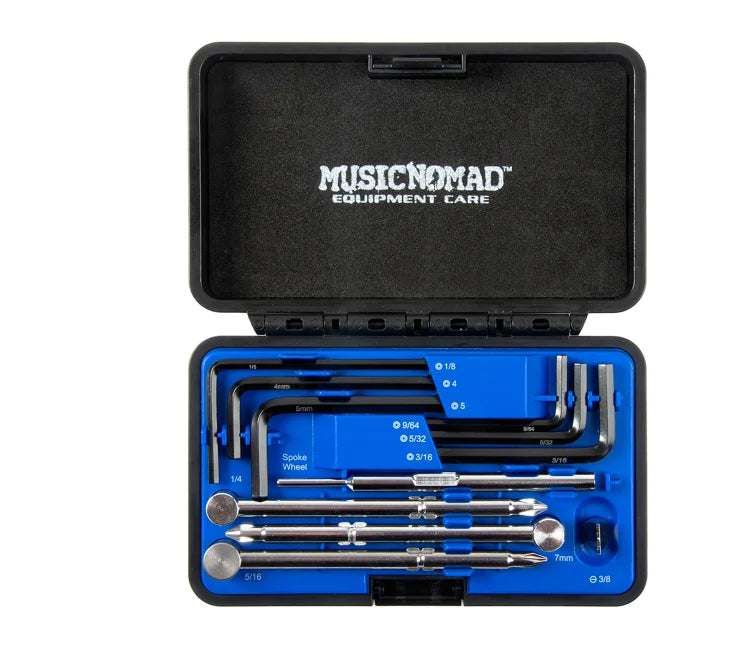 MusicNomad KEEP IT SIMPLE, SETUP (KISS)? Starter Kit Bundle - 6 pc. Gauge Set, 26 pc. Guitar Tech Tool Set, 11 pc. Truss Rod Wrench Set (MN609)