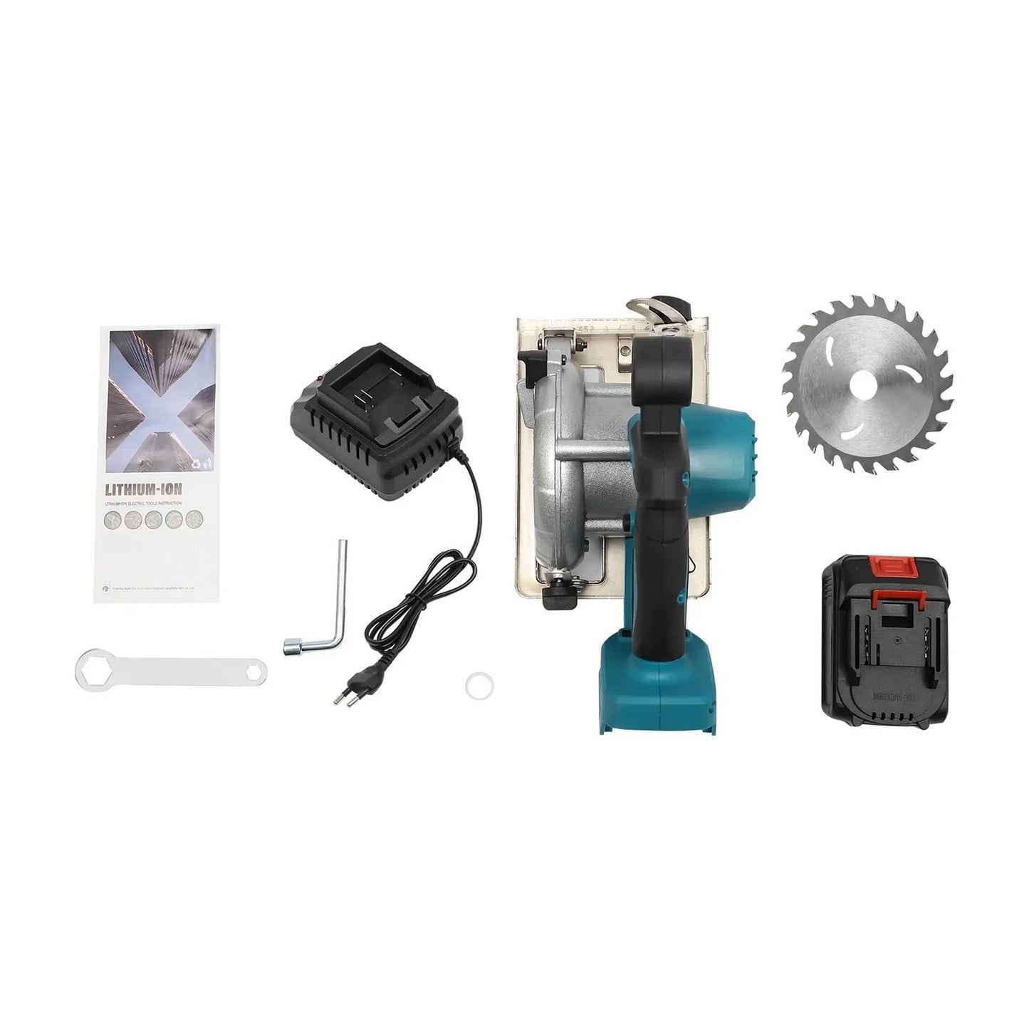 Brushless Chainsaw 0-45? Bevel Cutting Cordless Electric Circular Saw With Charger For Cutting Wood And Ceramic Tiles