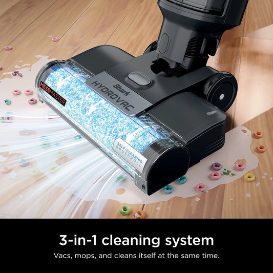 Shark HydroVac MessMaster 3-in-1 Vacuum Cordless Mop w/Self-Cleaning, Stain Boost 12oz Formula, WD260