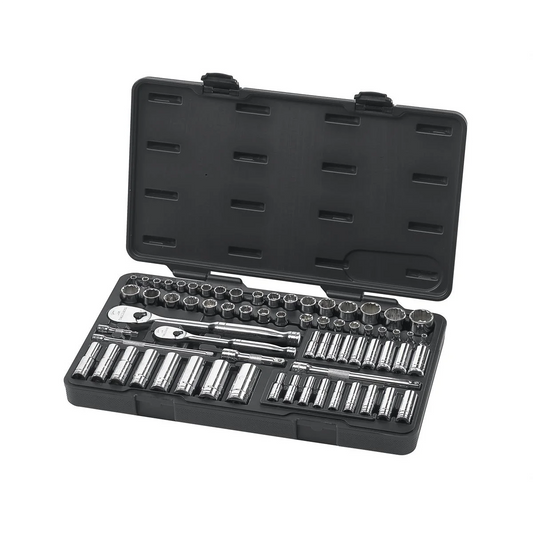 GEARWRENCH 83000, 1/4" & 3/8" Chrome Finish Socket Wrench & Set, 68 Piece