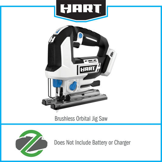 HART Brushless Orbital Jig Saw (Battery Not Included)