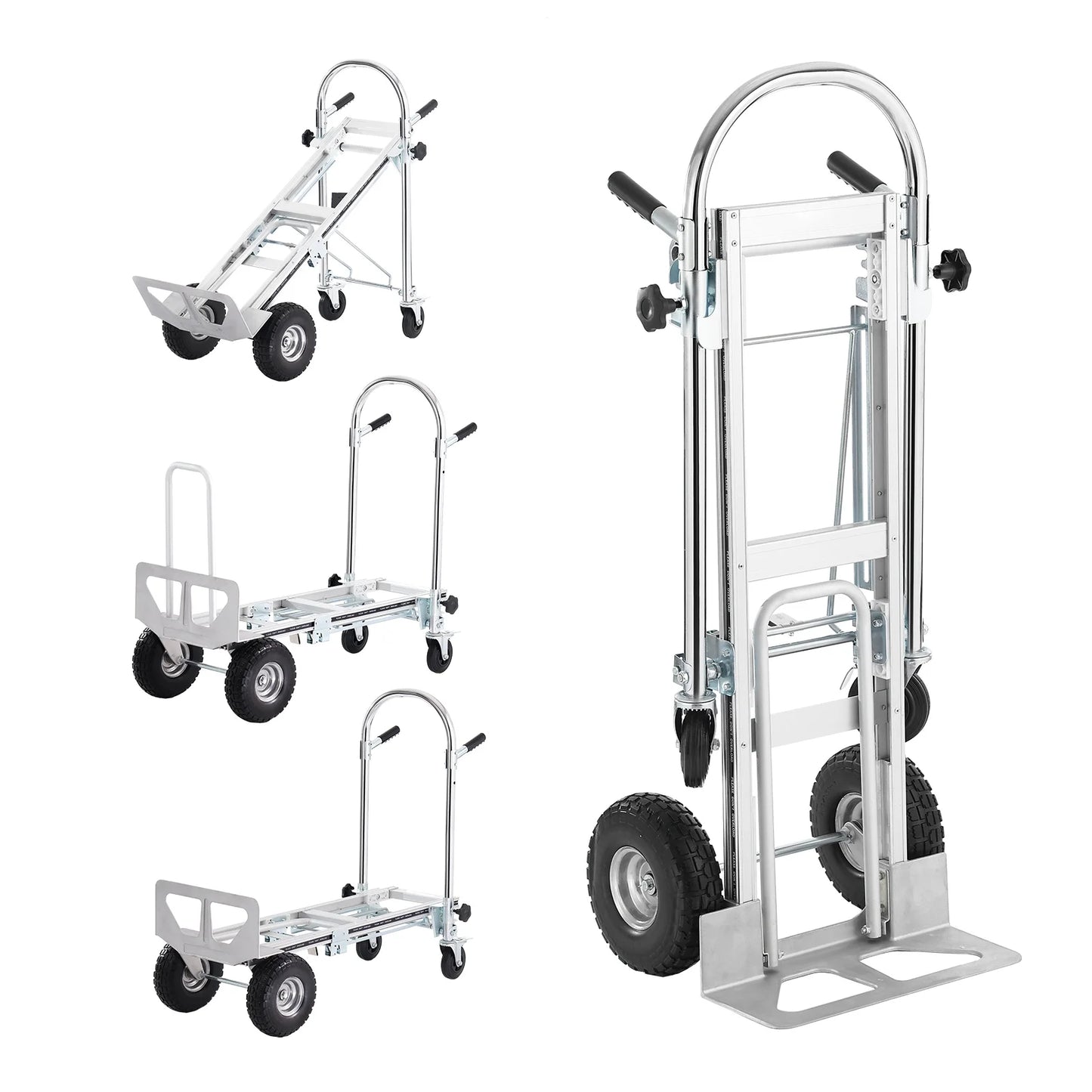 BENTISM Aluminum Hand Truck 4 in 1 Folding Dolly Cart 1000 lbs Capacity Heavy Duty