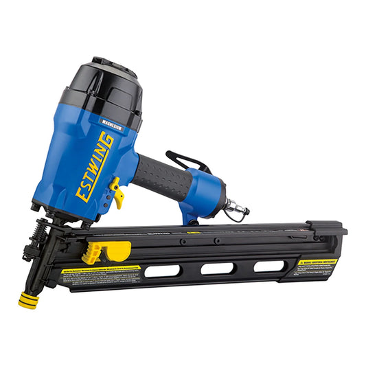 Estwing EFR2190 Pneumatic 21 Degree 3-1/2" Framing Nailer with Adjustable Metal Belt Hook, 1/4" NPT Industrial Swivel Fitting, and Bag