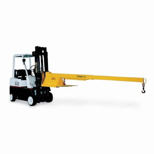 Caldwell Pivoting Forklift Boom,4,000 lb,Yellow PB-40