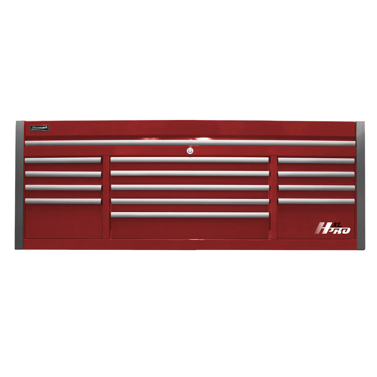 Homak Manufacturing 72 in. HXL 13-Drawer Top Chest - Red