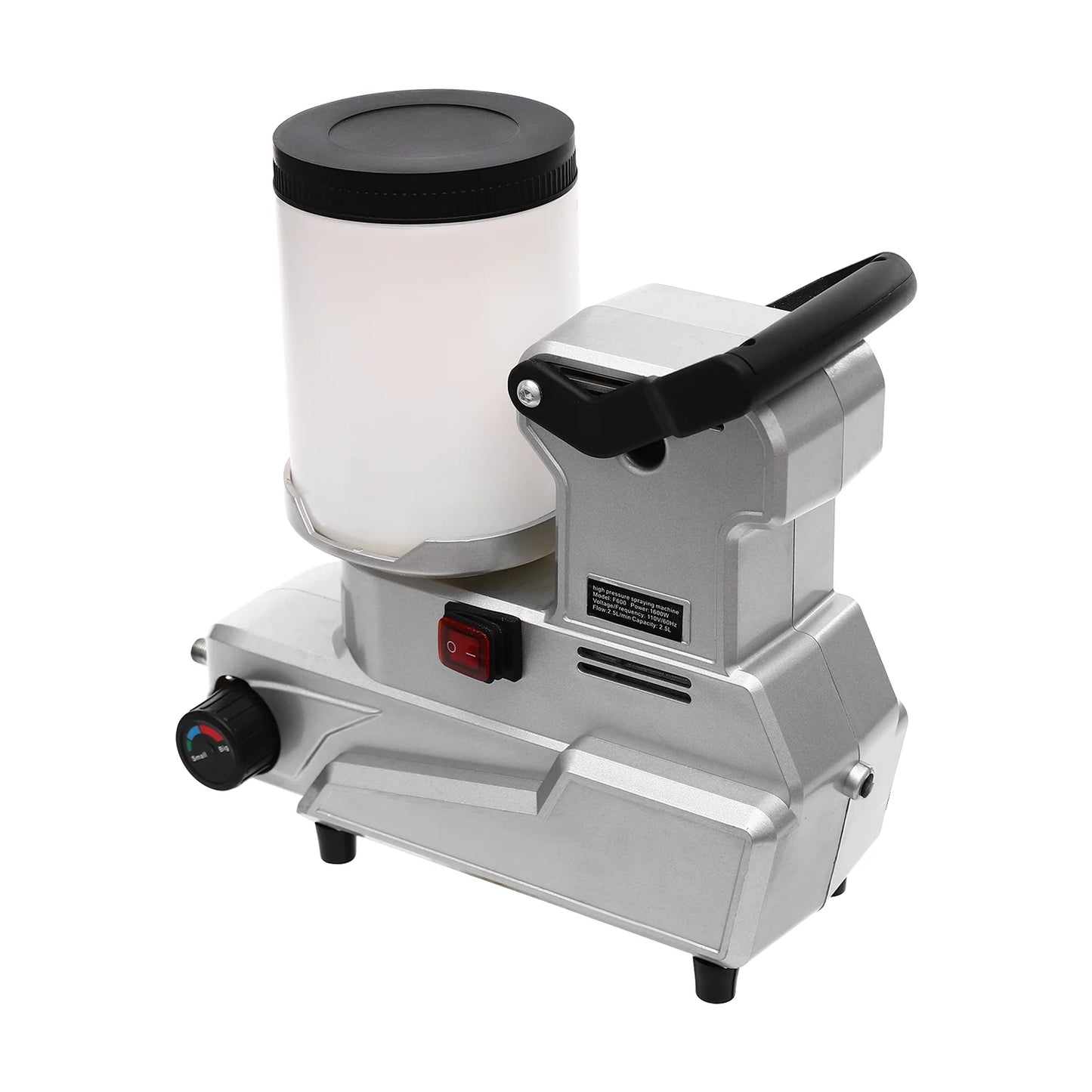 High-Pressure Airless Paint Sprayer, 1600W Copper Motor with 850rpm, 84.54Oz/min Flow Rate & 120MPa Pressure, 0.66Gal Hopper, 16.4ft Hose, Ideal for Furniture/Walls/Fences