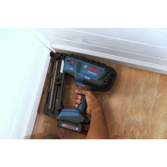 Restored Bosch GNH18V-16MAB12-RT 18V Lithium-Ion Brushless 16-Gauge Cordless Angled Finish Nailer Kit (2 Ah) (Refurbished)