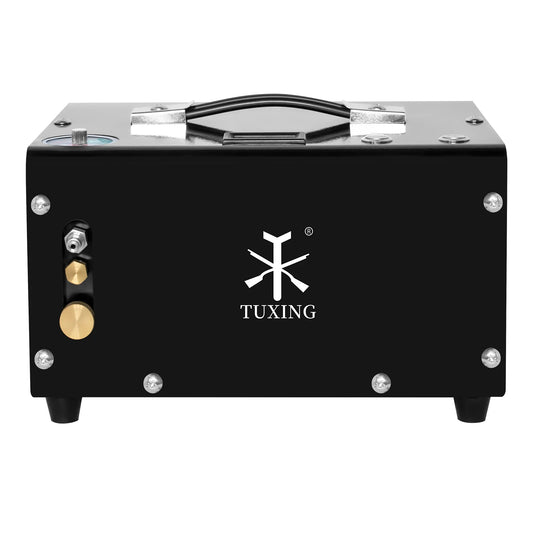 TUXING 12V Pcp Air Compressor,4500Psi 30Mpa,Adjustable Pressure for Pcp Paintball Filling