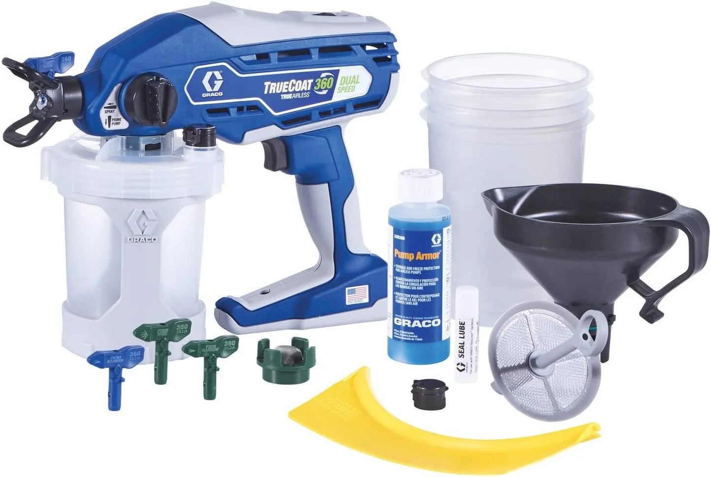 Graco 26D281, Handheld Airless Paint Sprayer, Dual Speed, 5.64 lb, 2 Gallon Capacity