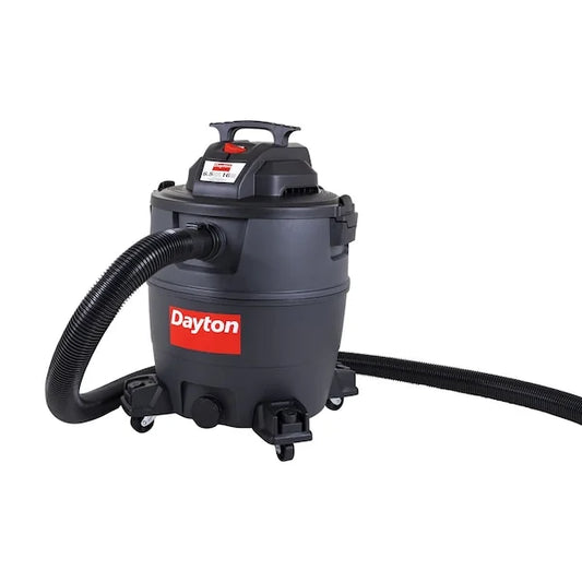 Dayton Contractor Wet/Dry Vacuum,16 gal,1,200 W 61HV85