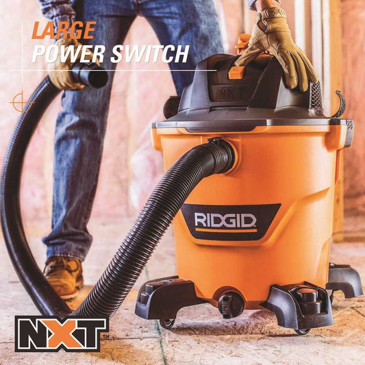 RIDGID Canister Vacuum Cleaner - Long-lasting Motor