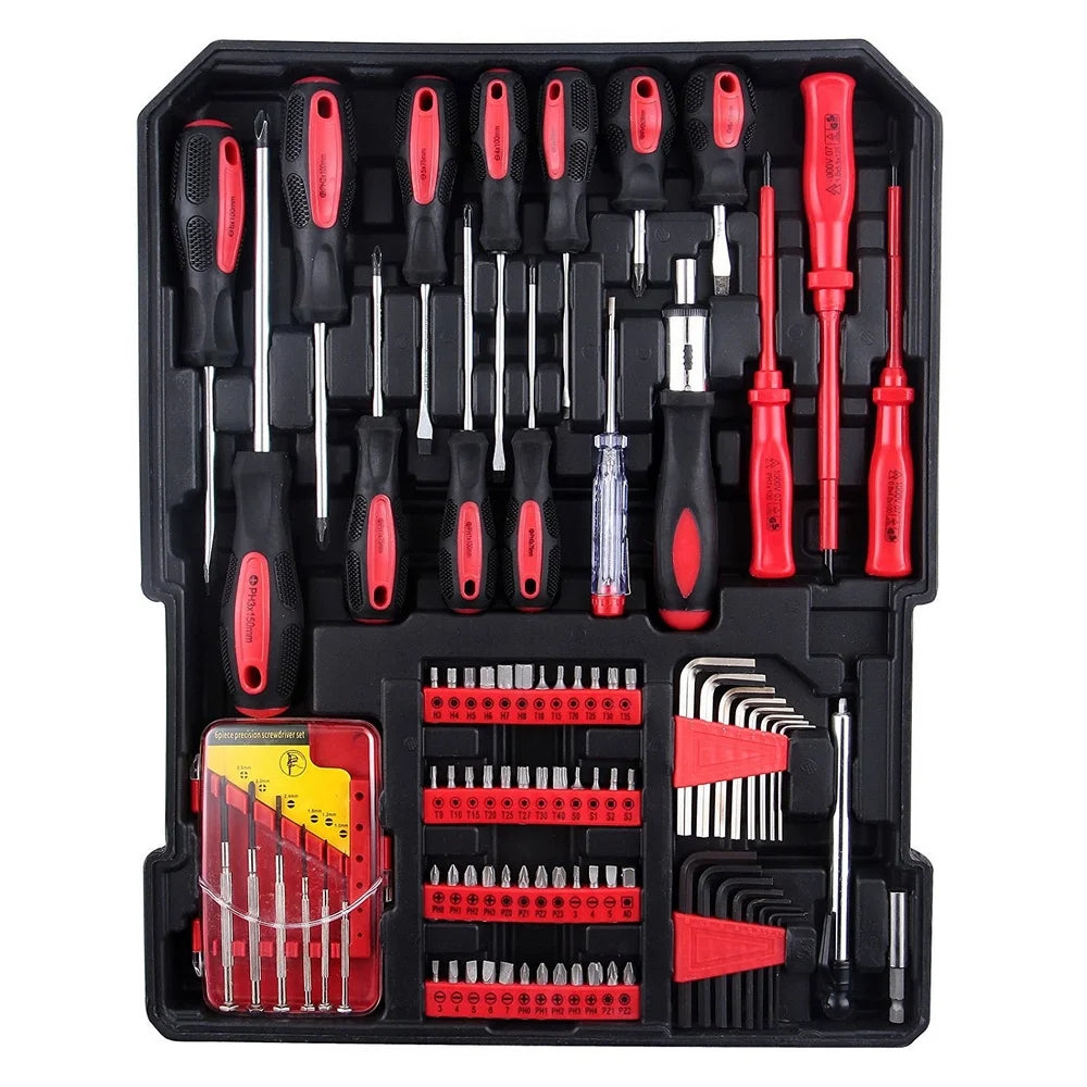 Ktaxon 799 PCS Complete Tool Set Mechanics Wrenches Screwdriver Socket with Trolley Case, Auto Home Repair Kit