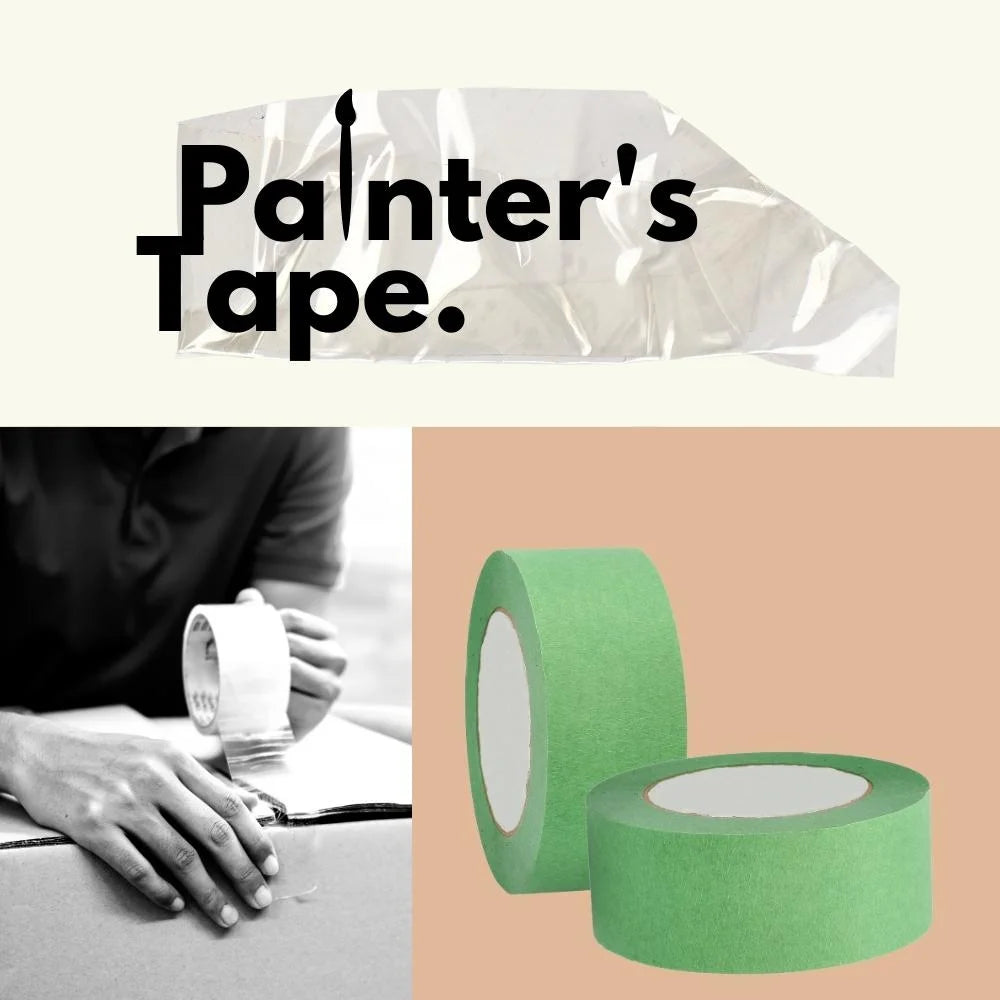 Shield Tape 12 Rolls - 5.7 Mil - Multipurpose Painters Masking Tape Withstands Paint Splashes, High Performance Acrylic Adhesive, Strong & Durable, 2" x 60 Yards, Green