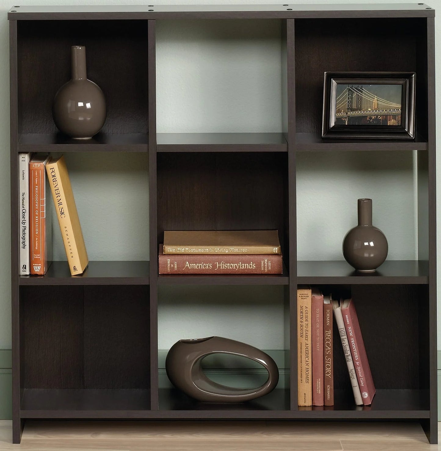 Sauder Beginnings Storage Organizer, Cinnamon Cherry Finish
