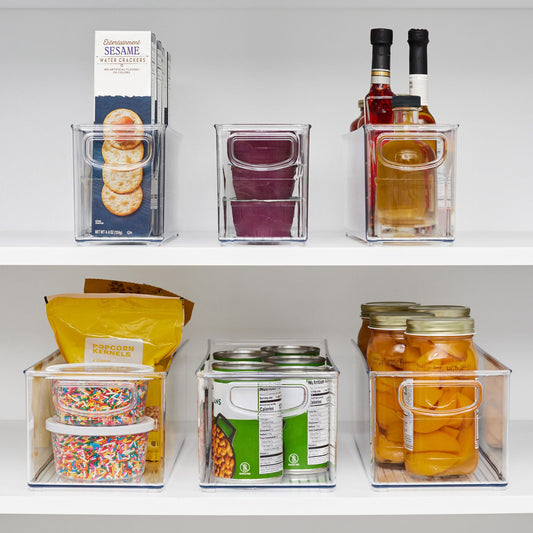 iDESIGN Linus Deep Storage Bins, 6-piece Set