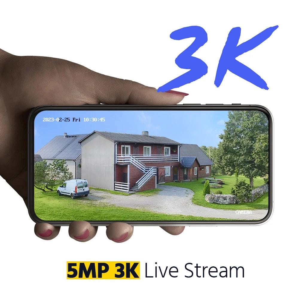 ANNKE 8CH 5MP Security Camera System, 3K AI DVR and 8x3K CCTV Camera with Dual Light, Human/Vehicle Detection, IP67, Color Night Vision, 0TB HDD, Audio/Mic
