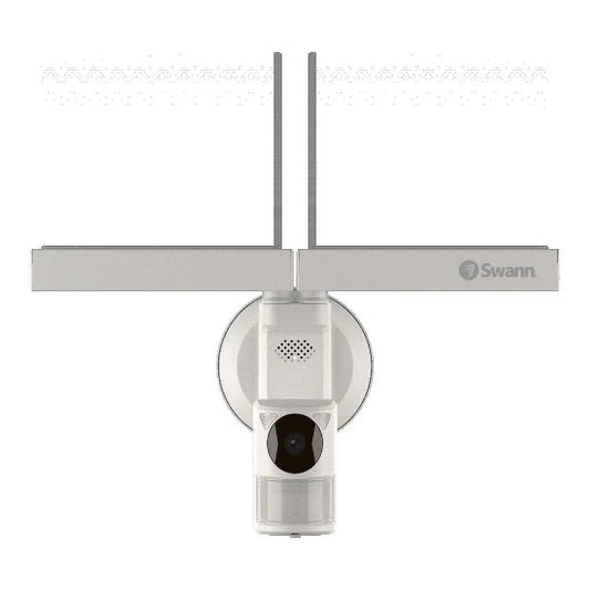 Swann Wi-Fi 1080p Weatherproof Slimline Floodlight Camera, Color Night Vision, Heat Motion-Sensing, 2-Way Talk