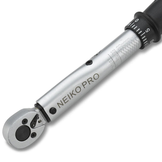 Neiko 03708B 3/8-Inch Drive Adjustable Torque Wrench, Chrome Vanadium Steel | 40-250 Inch-Pound | 11.5-Inch Length | SAE