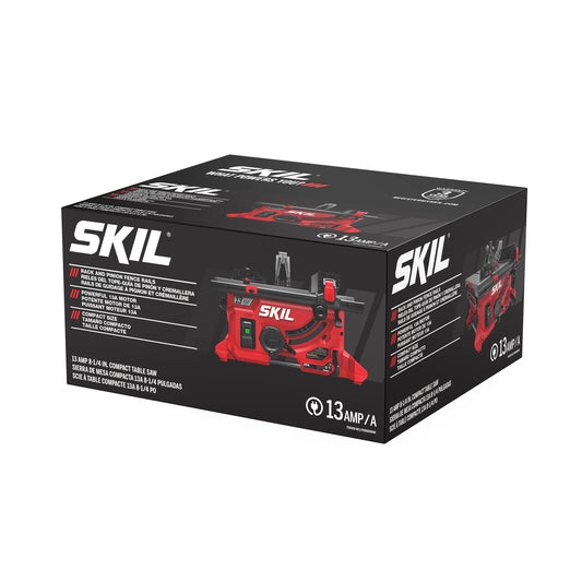 SKIL TS6328-00 13 Amp 8-1/4" Compact Portable Jobsite Table Saw with Rack and Pinion Rip Fence