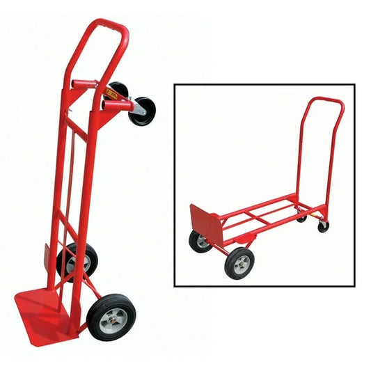 Milwaukee 35080 Convertible Hand Truck, 600 Lb Capacity, Red