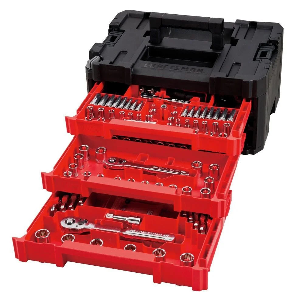 CRAFTSMAN Cmmt45305, Full-polish Chrome Finish Mechanics Tool Socket Wrench & Set, 230 Pieces