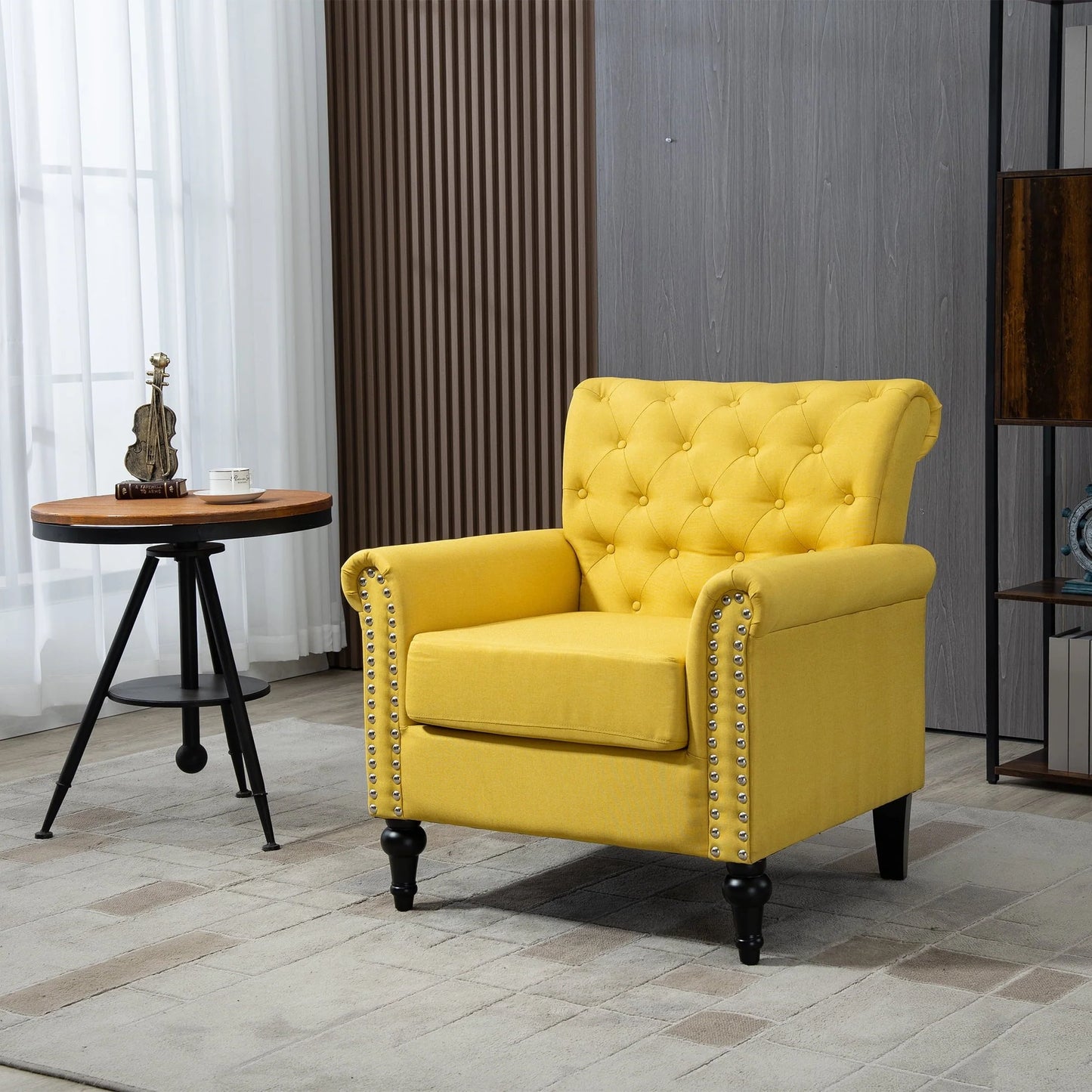 60" Velvet Multifunctional Storage Chaise Lounge Buttons Tufted Nailhead Trimmed Solid Wood Legs with 1 Pillow,Rose