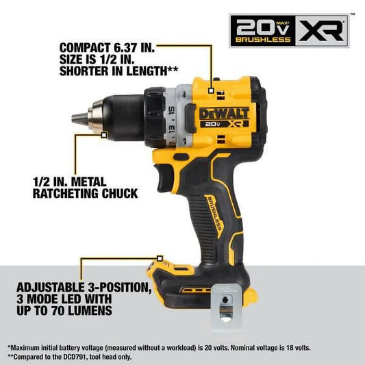 DEWALT 20V, Cordless Drill Drivers, 2.0Ah