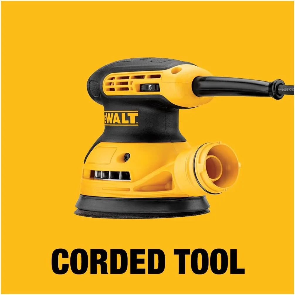 DEWALT Palm Sander, 1/4 Sheet (DWE6411K), Yellow