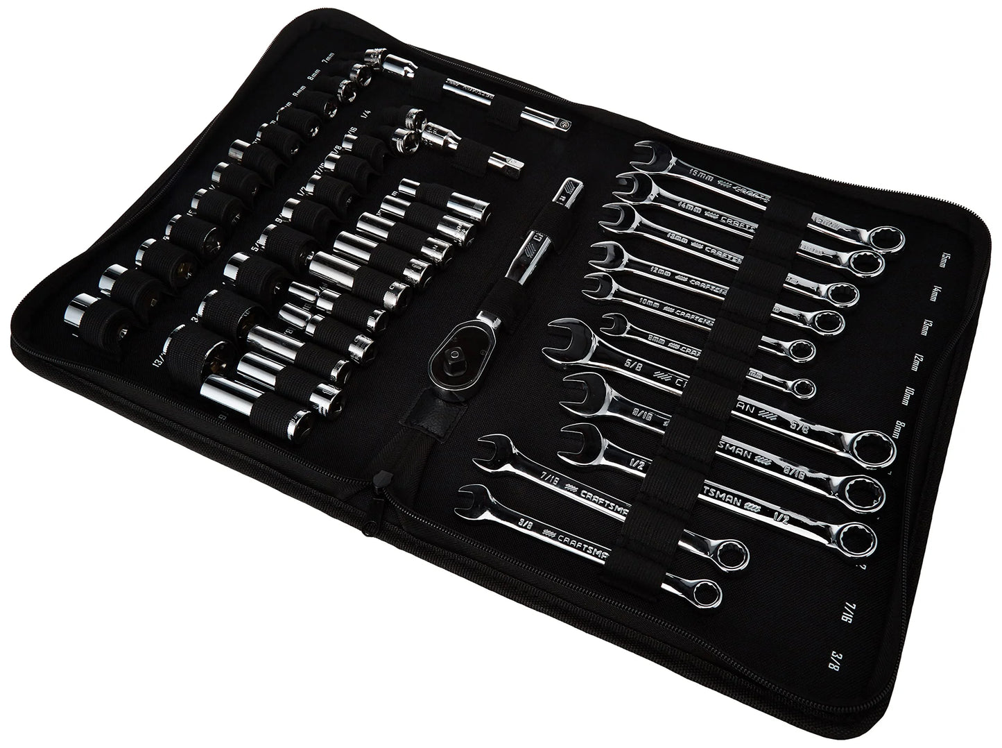 BLACK+DECKER, Finish Mechanic Socket Wrench & Set,47 Piece
