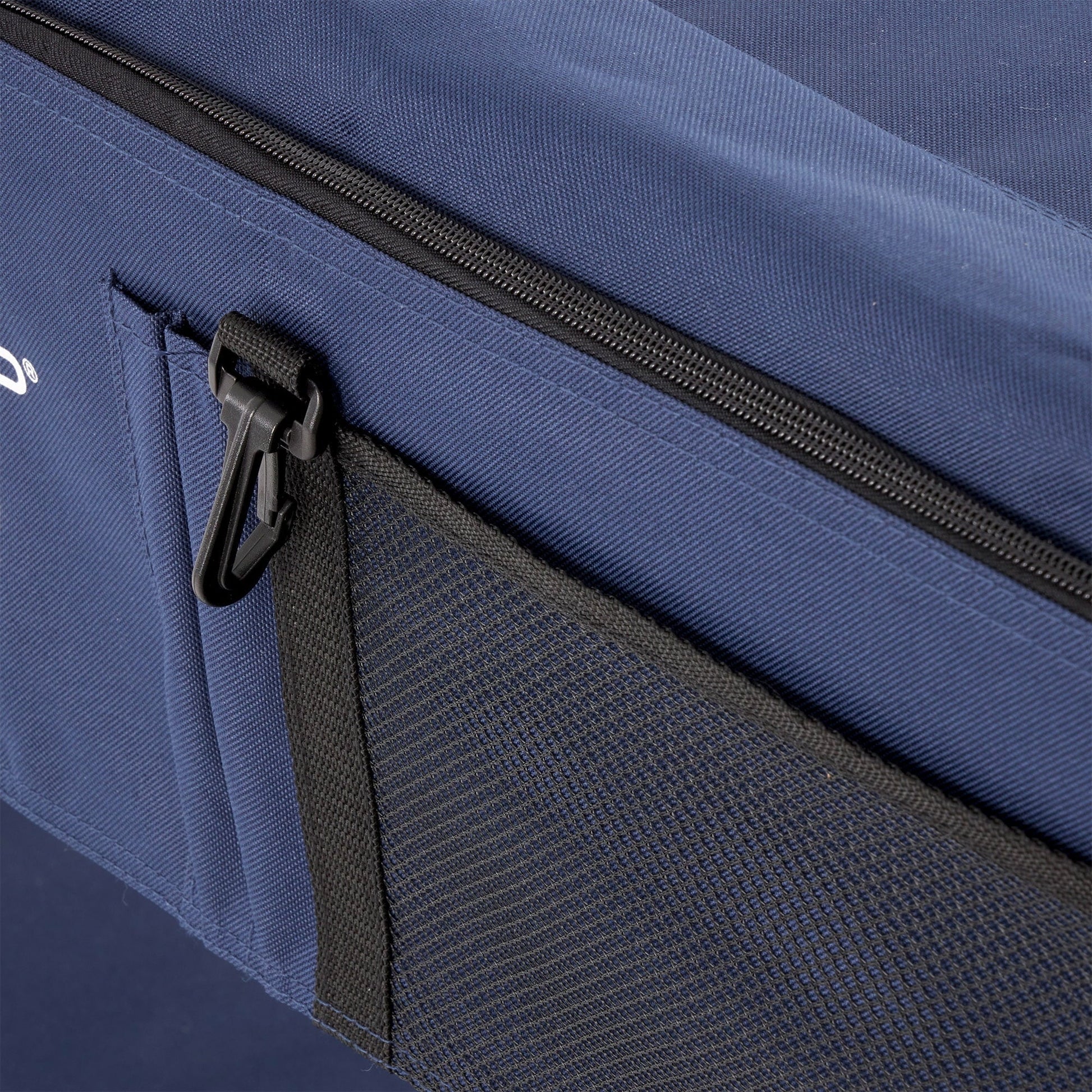 Disc-O-Bed XL Cam-O-Bunk Benchable Double Cot with Storage Organizers, Navy