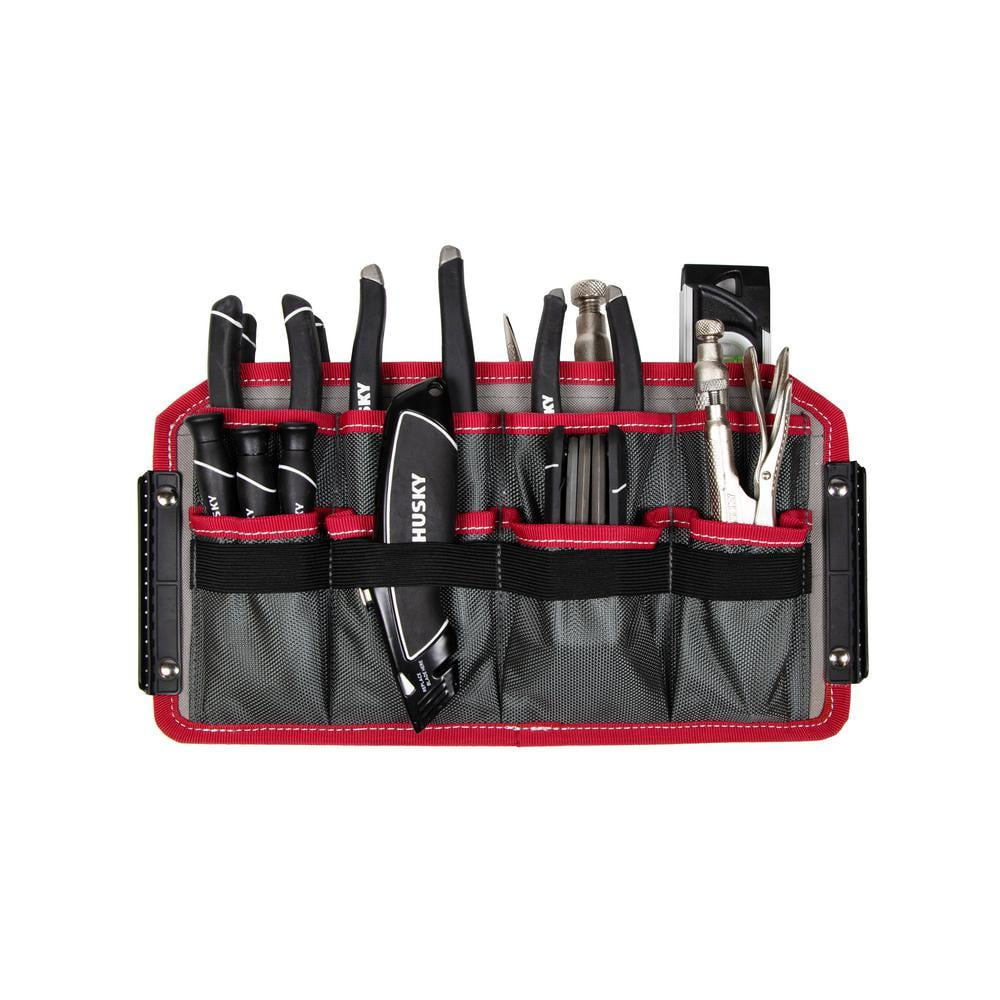 Husky 16 in. Large Mouth Tool Bag with Tool Wall
