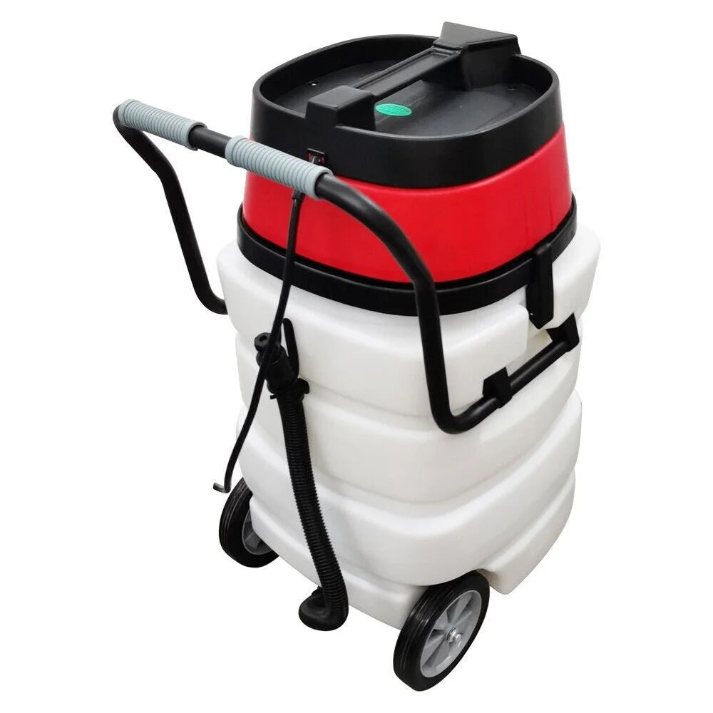 PreAsion 24 Gallon 2-motors Industrial Wet/Dry Vacuum Cleaner Commercial Water Suction Machine 110V