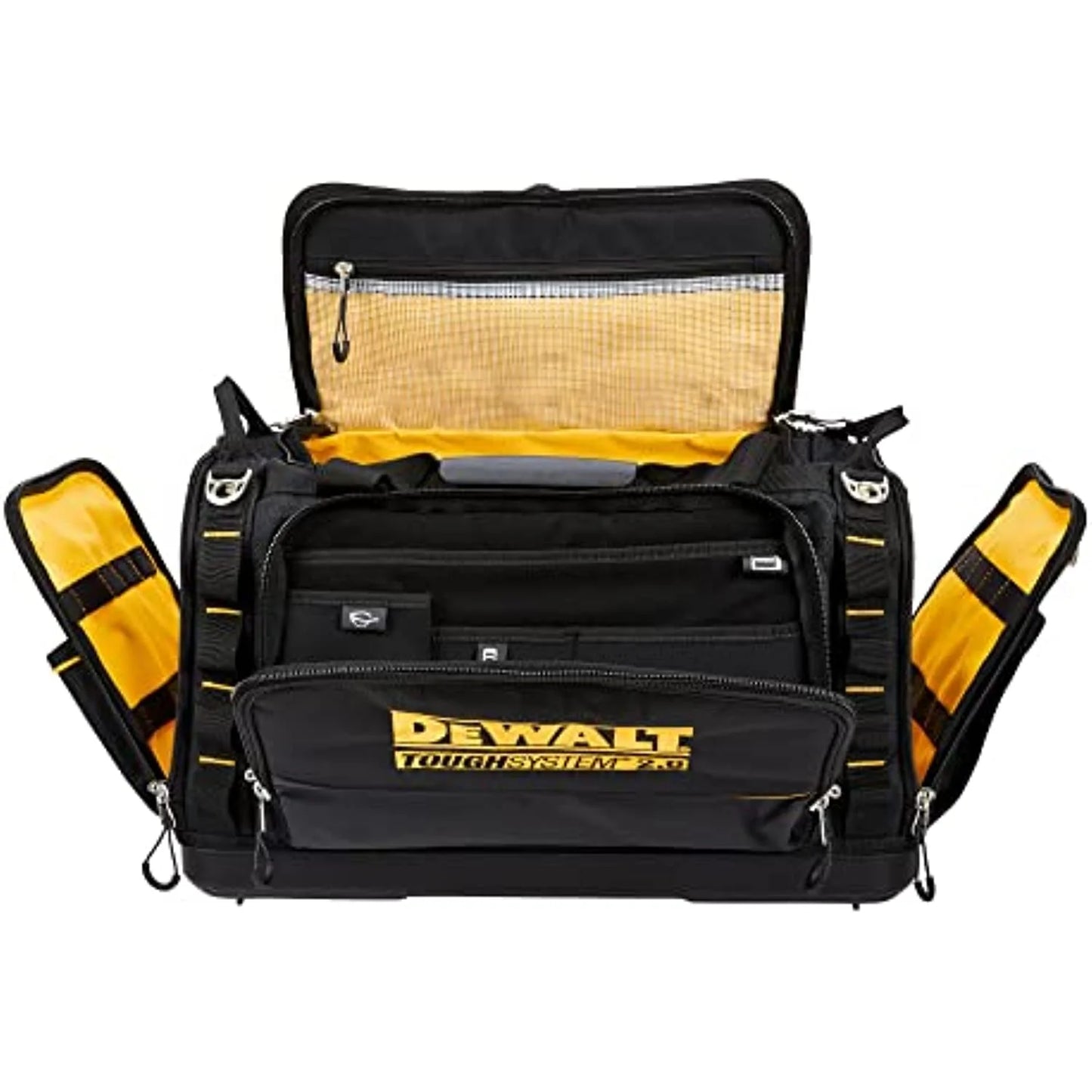 DeWalt ToughSystem 2.0 15 in. W X 13.13 in. H Ballistic Nylon Tool Bag 50 pocket Black/Yellow 1 pc