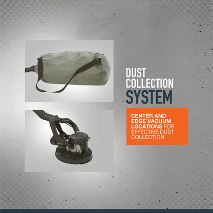 Ironton 9in. Drywall Sander, 6.5 Amps, 750?C1600 OPM, 8-1/2in. Pad