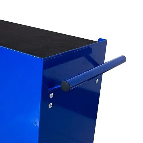 Rolling Garage Workshop Tool Organizer 5 Drawer Tool Chest, Tool Storage Cabinet for Garage Storage with 4 Wheels and Locking System, Blue