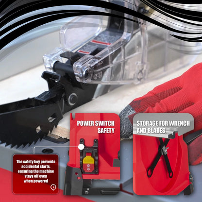 PROMAKER 10 Inch Table Saw, 15.5-Amp 5000RPM, Table Saw for Woodworking with Miter Gauge Scale, 0-45o Bevel Cuts and Straight Cuts at 90o, Includes Saw and 2 year warranty