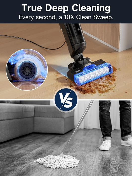 TAB S5 Cleaner Vacuum Mop All in One - Wet Dry Vacuum Cleaner for Hard Floors, Electric Mop with Scrub Brush