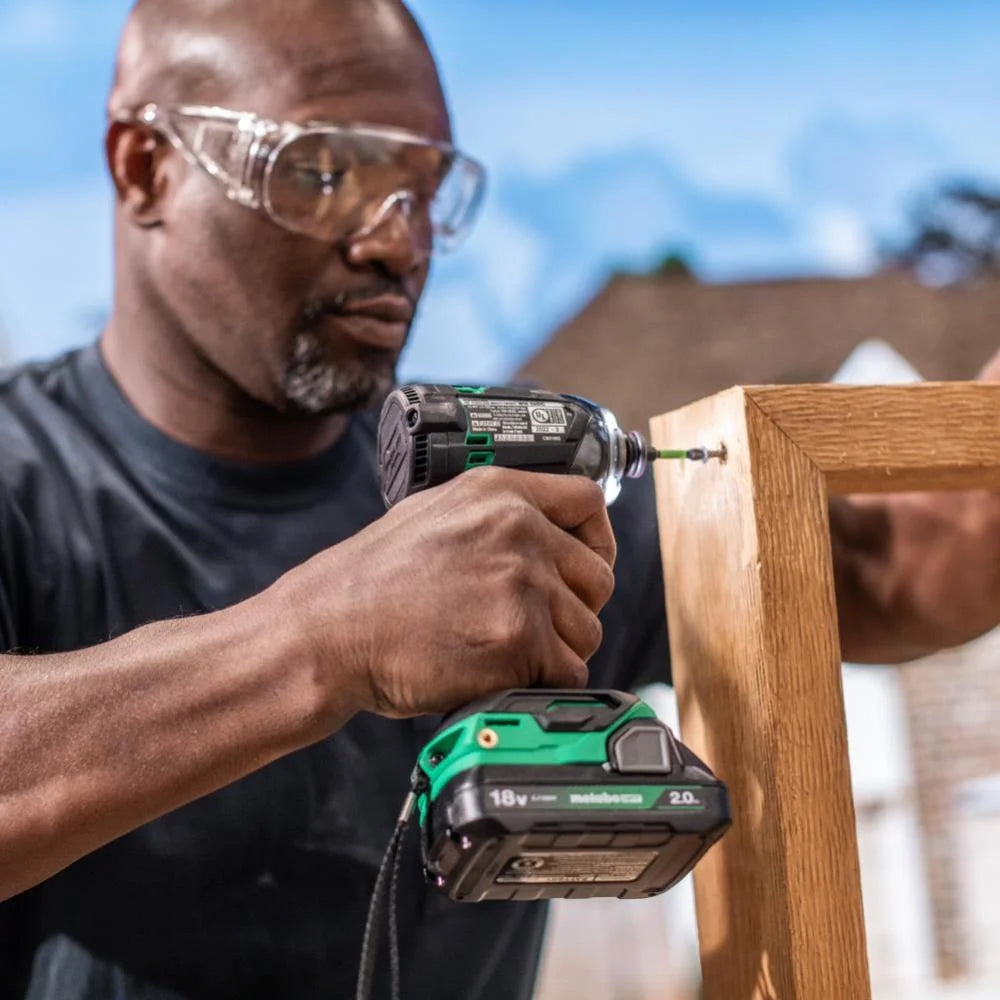 Metabo HPT 18V MultiVolt Cordless Triple Hammer BOLT Impact Driver Set, Power Impact Driver Kit with Case, 2 Lithium-Ion Batteries and Charger, 1/4-Inch Chuck, WH18DC