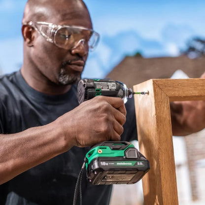 Metabo HPT 18V MultiVolt Cordless Triple Hammer BOLT Impact Driver Set, Power Impact Driver Kit with Case, 2 Lithium-Ion Batteries and Charger, 1/4-Inch Chuck, WH18DC
