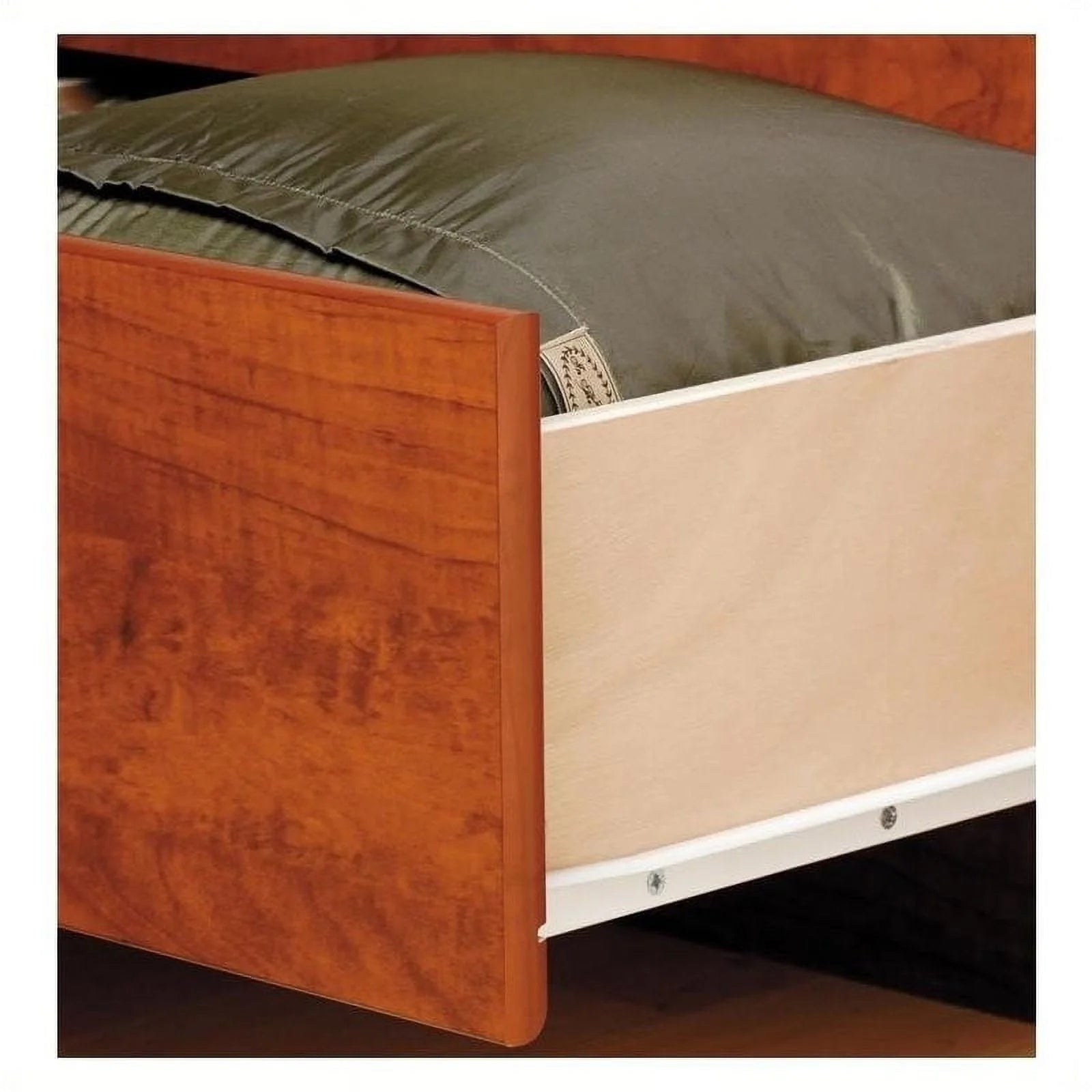 Bowery Hill Queen Platform Storage Bed in Cherry