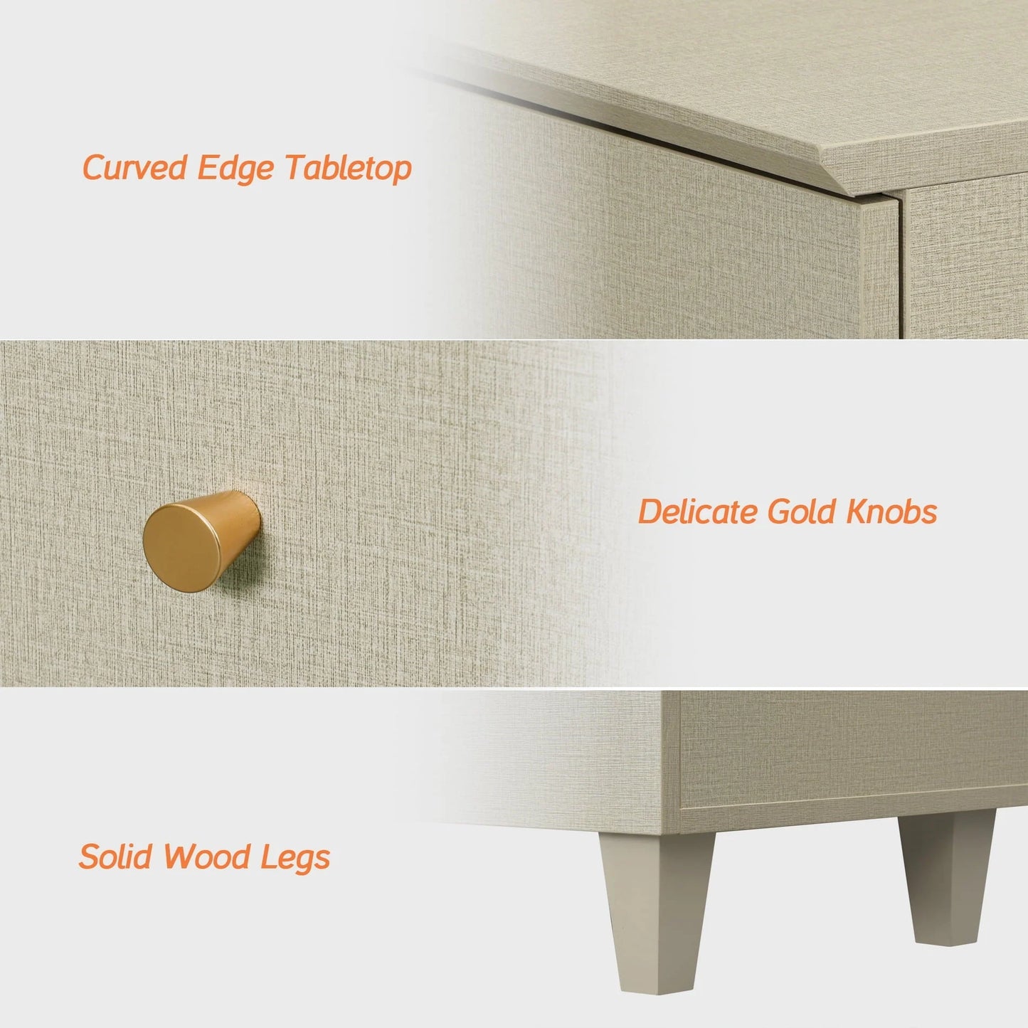 Sideboard Buffet Server Cabinets with Doors, 70.8" Kitchen Wood Coffee Bar Table, 2 -In-1 Storage Cabinets with 6 Compartments for Dining Room, Living Room, Entryway, Beige Faux Linen Textured Finish
