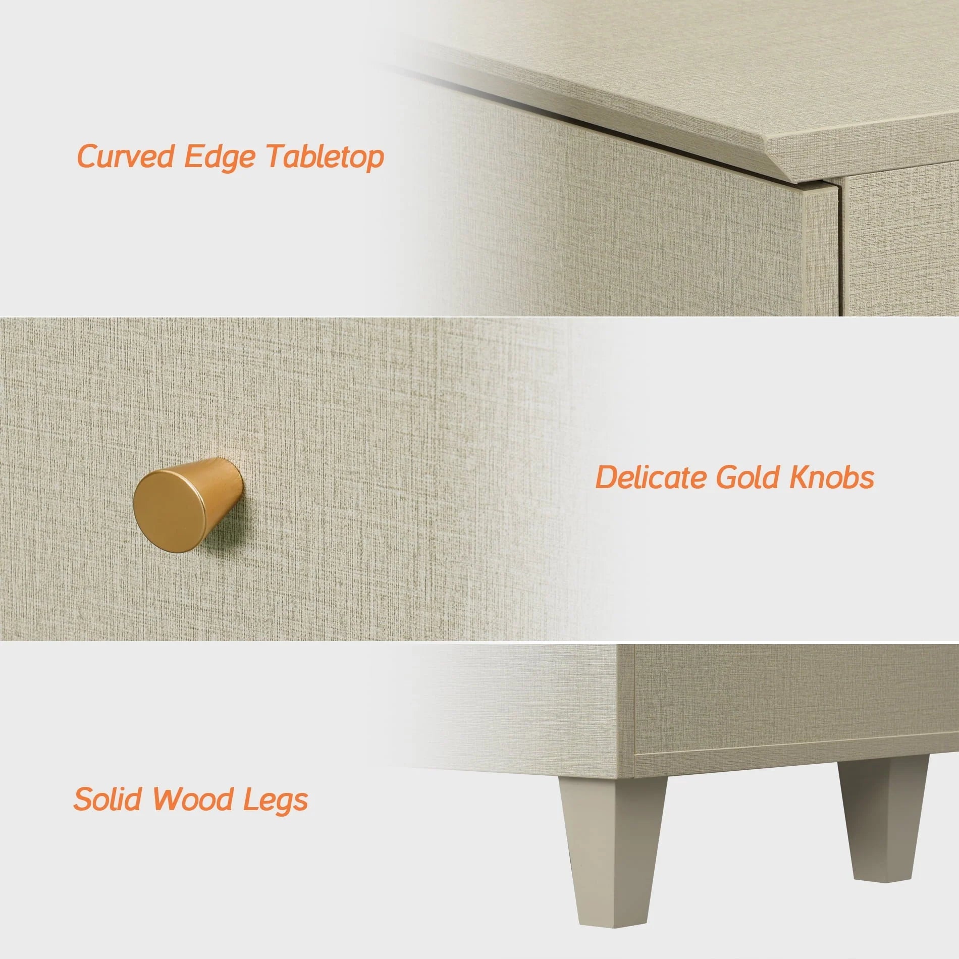 Sideboard Buffet Server Cabinets with Doors, 70.8" Kitchen Wood Coffee Bar Table, 2 -In-1 Storage Cabinets with 6 Compartments for Dining Room, Living Room, Entryway, Beige Faux Linen Textured Finish